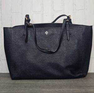 Tory Burch York Buckle Leather Buckle Tote Bag